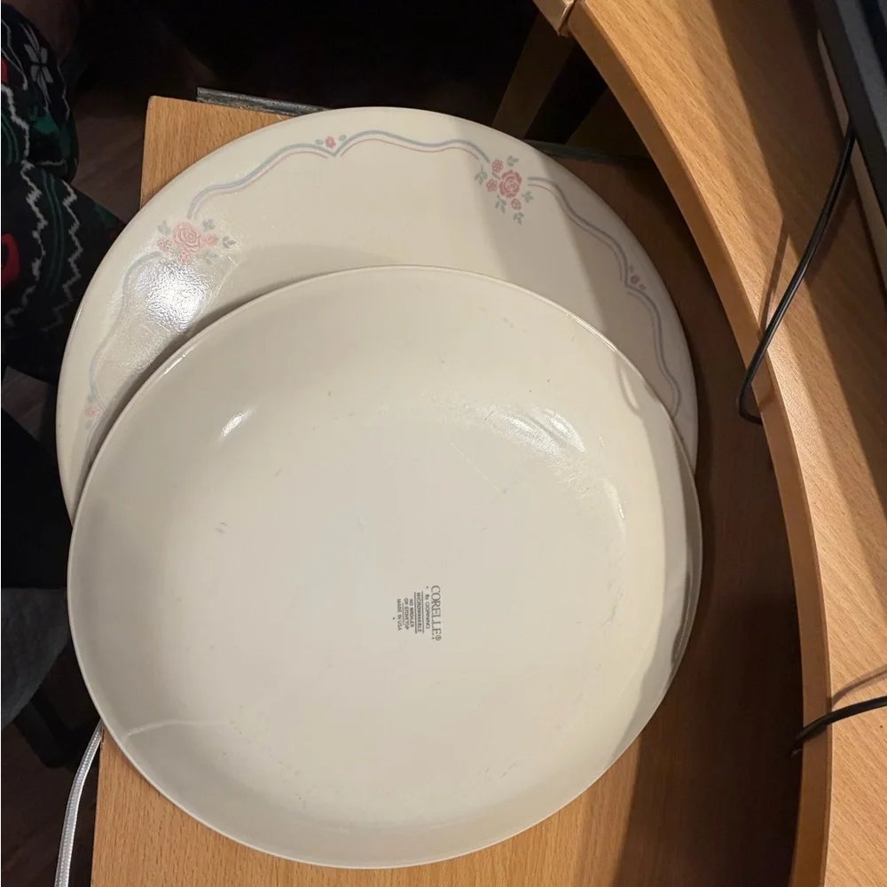 Vintage Corelle English Breakfast Dinner Plates - set of 3